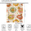 70S Lips Curtains Retro Boho Mushroom Wavy Orange Checkered 2