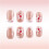 French Tip Square Press-On Nails Full Cover 3