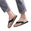 Men's Wood Grain Leather Flip Flops – Lightweight, 8