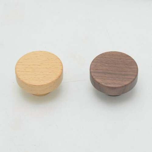 Wooden Cabinet Pulls Black Walnut 45mm 6 pcs 2