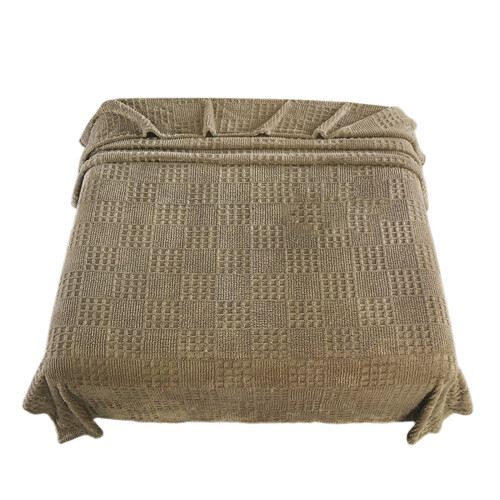 Polyester Fleece Throw Blanket Coffee Brown 100x150cm 1