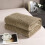 Polyester Fleece Throw Blanket Coffee Brown 100x150cm 4