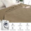 Polyester Fleece Throw Blanket Coffee Brown 100x150cm 5