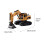 RC Digger Toy Yellow Engineering Vehicle 24GHz 4