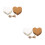 Heart-Shaped Paper Tags with String 400 pcs 8