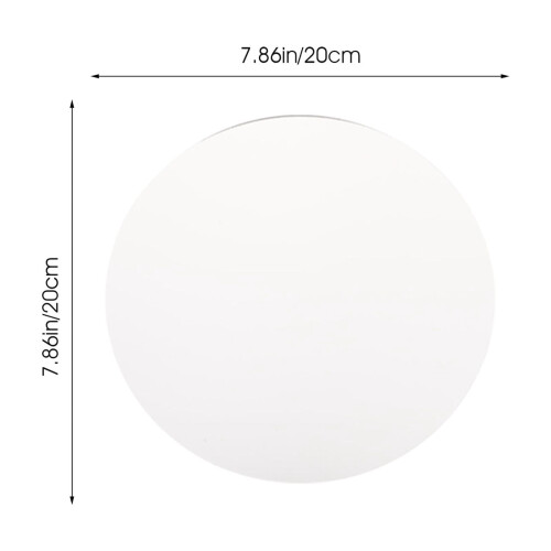 White Acrylic Round Makeup Mirror DIY Supply 1