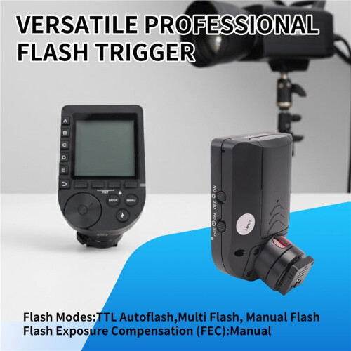 NEEWER QPRO-S TTL HSS Wireless Flash Trigger 1/8000s with LCD Screen for  Camera 2