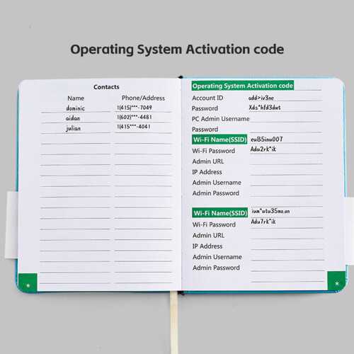 Portable Password Notebook for Address and Daily Notes 1