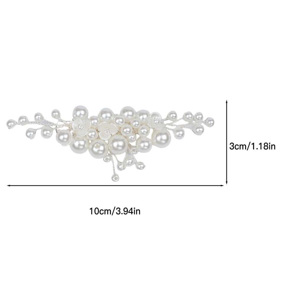 Roc-Electron Pearl Hair Barrettes For Thick Hair