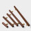 Walnut Wood Cabinet Handle Copper Foot 2 pcs 320 mm 6