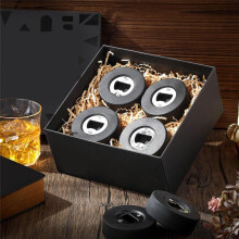 6 Stück Eishockey-Puck-Flaschenöffner, Bierflaschenöffner Aus Edelstahl, Hockey-Geschenke für Männer, Flaschenöffner