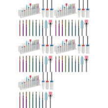 Novo Conjunto Profissional de 65 Brocas de Cerâmica para Unhas, Lixa Elétrica para Manicure, para Unhas de Gel Acrílico e Cutículas