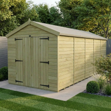 8 x 20 Apex Shed Tanalised (Double Door, No Windows)
