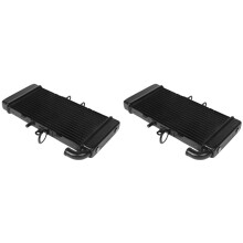 2X Motorcycle Aluminium Radiator Cooler Cooling Water Tank for CB400 CB400SF 1992 - 1998