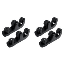 4Pack Kayak Paddle Holder, Kayak Track Mount Accessories Paddle Holder for Kayaking with Longer Threads Bolts