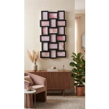 New 18 Multi Photo Frame S2 Black Lining 102x53Cm