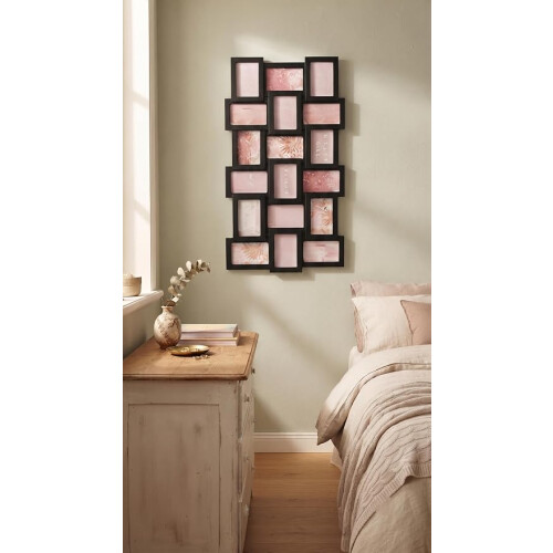 New 18 Multi Photo Frame S2 Black Lining 102x53Cm 1