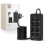 Tech-Protect Power Strip with 6 Sockets 240V, 3 USB-A, and 3 USB-C - Black 1