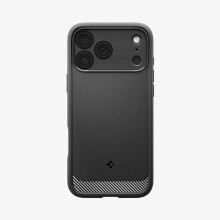 Spigen iPhone 17 Pro Rugged Armor MagFit tok - matt fekete