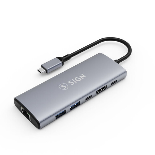 SiGN HUB USB-C a USB-A / USB-C / HDMI / RJ45