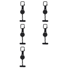 5X Support de Téléphone Rétractable Antivol, Cordon de Sécurité pour Smartphone avec Clip Ceinture, Cordon de Téléphone Portable