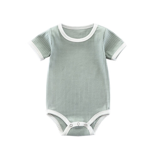 Baby Bodysuits Soft Ribbed Romper 0-24 Months