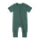 Baby Rompers Front Zipper Short Sleeve Solid Color 1