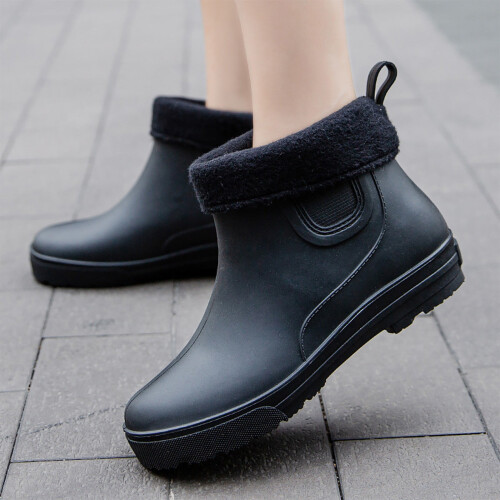Women's Waterproof Rain Boots Cotton Lined Lightweight
