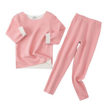 AWZXDE Kids Thermal Base Layer Set Soft Lined Pink 3-4 Years