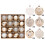 Christmas Tree Ornaments Red Green Gold 16PCS 1