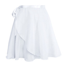 Women's Sheer Ballet Skirt with Adjustable Waist Ties