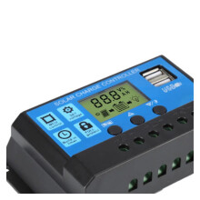 PWM Solar Charge Controller 12V/24V Auto LCD Regulator
