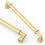 Kitchen Cabinet Handles Brushed Gold 10 Pack 160mm 1