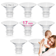 Breast Pump Flange Inserts 17mm 8 Pcs Compatible with 24mm