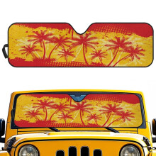 Palm Tree Spanish Flag Sun Shade for Jeep Wrangler JL JLU JT