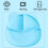 Silicone Divided Plate for Kids Blue 1 Piece 1