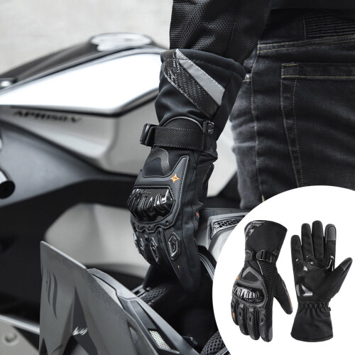 Motorcycle Gloves Insulated Weatherproof with Touchscreen