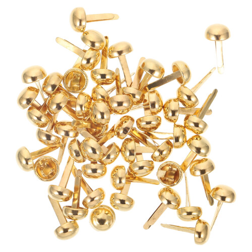 Small Paper Fastener Brads Golden 100PCS