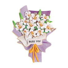Resin Fridge Magnets 3D Flower Bouquet 6pcs