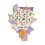 Resin Fridge Magnets 3D Flower Bouquet 6pcs 1