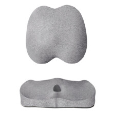 Memory Foam Cushion Set for Chair Car Lumbar Coccyx 4-Piece