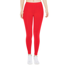 Women's Opaque Yoga Leggings Soft Slim Fit Red XXL