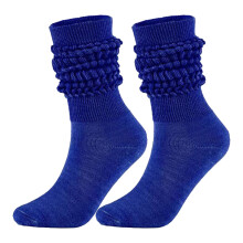 Men's Wool Thermal Socks Blue Medium High Tube One Size
