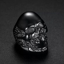 Men's Stainless Steel Skull Ring Gothic Punk Style Size
