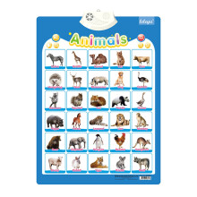 Electronic Animal Words Wall Chart for Kids Roll-Up