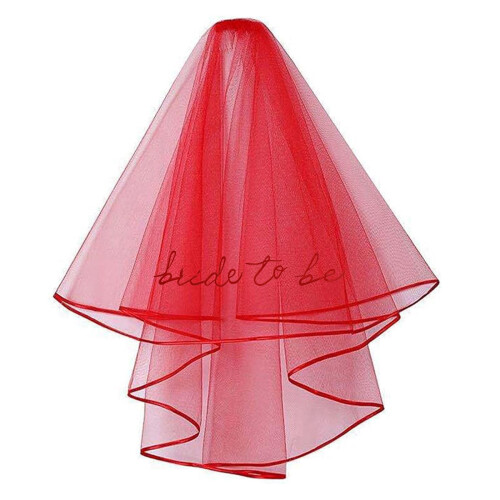 Wedding Veil Two-Tier with Comb and Lace Trim