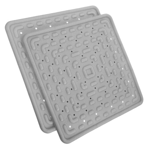 Chicken Nesting Box Pads Grey Reusable 2 Pieces