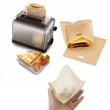 Reusable Toaster Bags Non-Stick Heat-Resistant 7.5x6.7 Inch