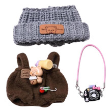 Brown Doll Clothing Set for 15-17 cm Dolls with Camera and