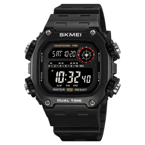 Digital Watch Waterproof with LED Backlight Alarm Stopwatch